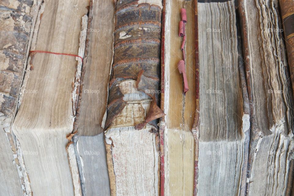 Old books in a bookshore