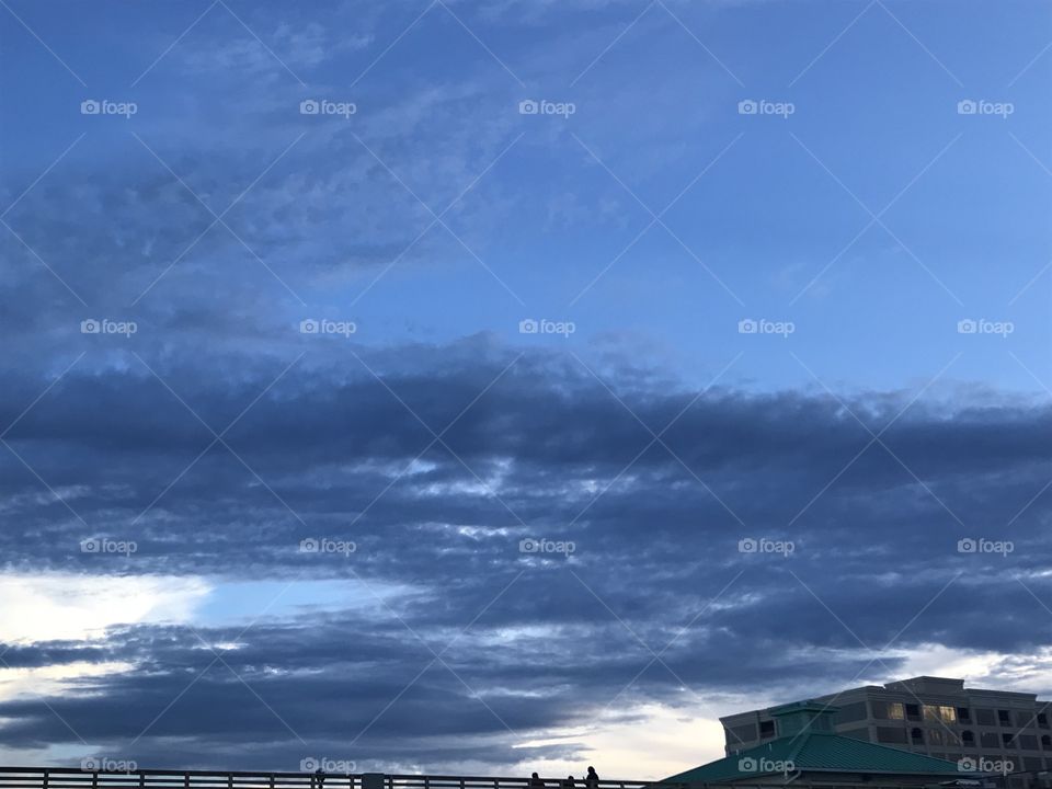 Clouds over the pier 