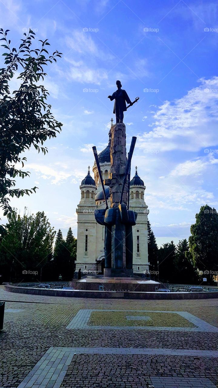 statue from Cluj Napoca, Romania