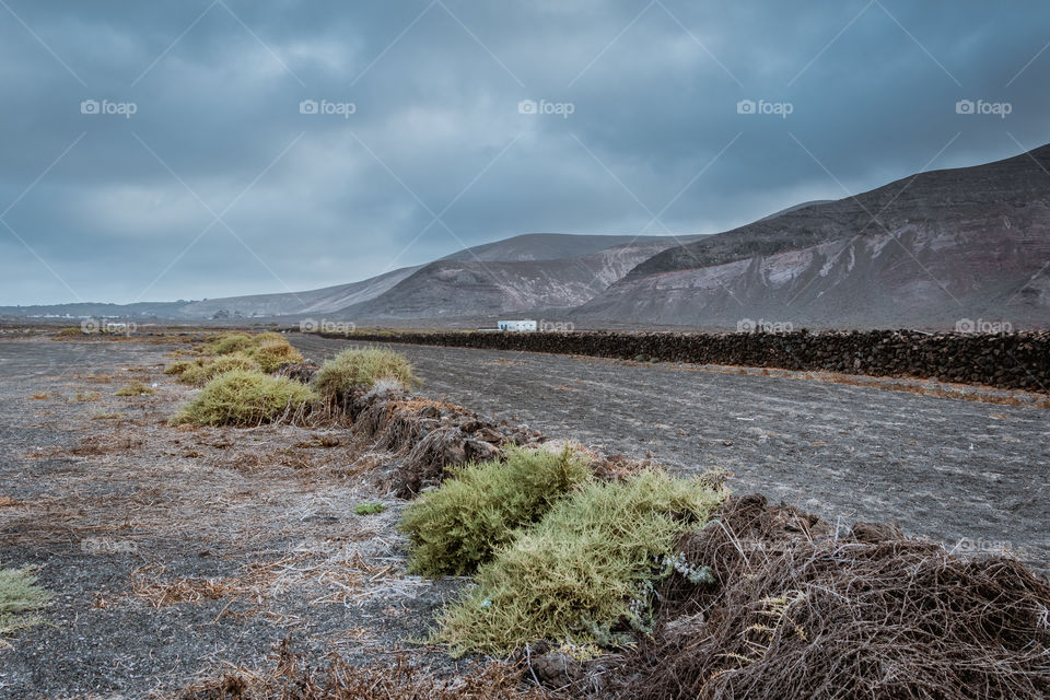 Country of volcanoes in Canary Islands 