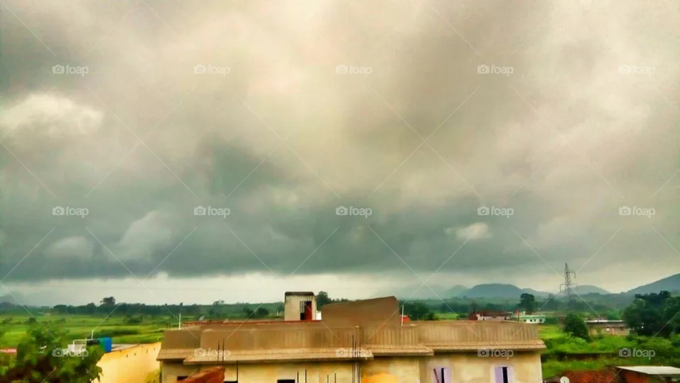 dark clouds