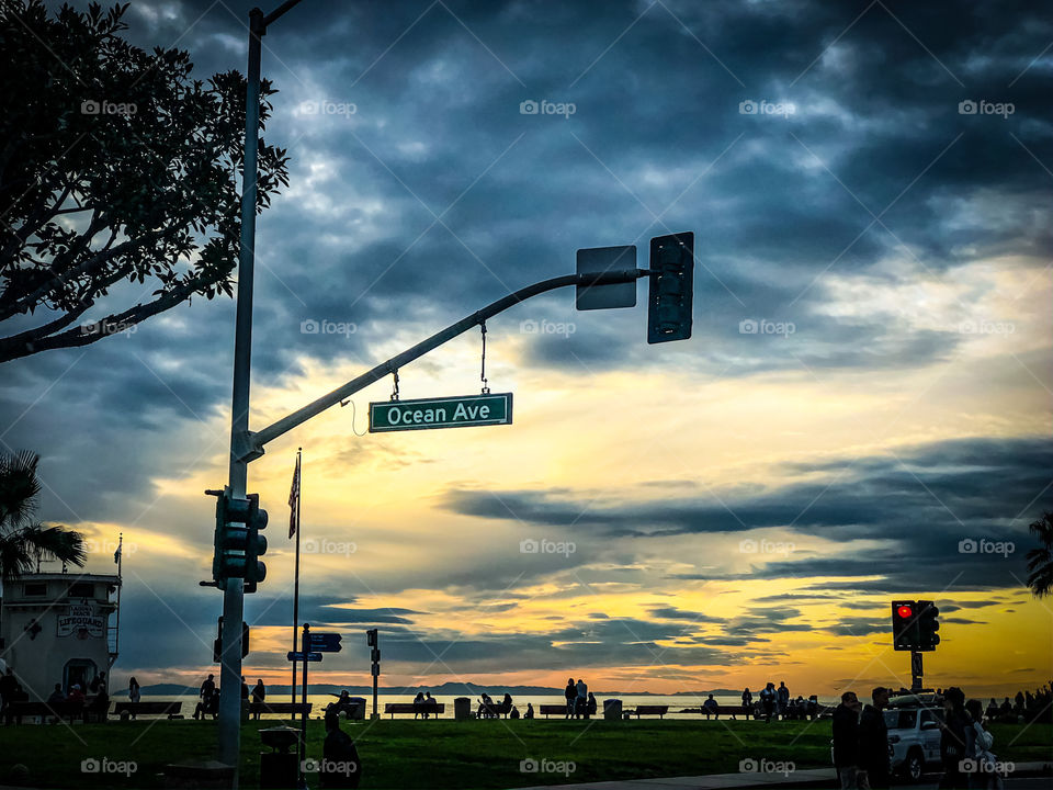 Foap Mission Silhouettes! Sunset Silhouettes Laguna Beach Main Beach Ocean Avenue