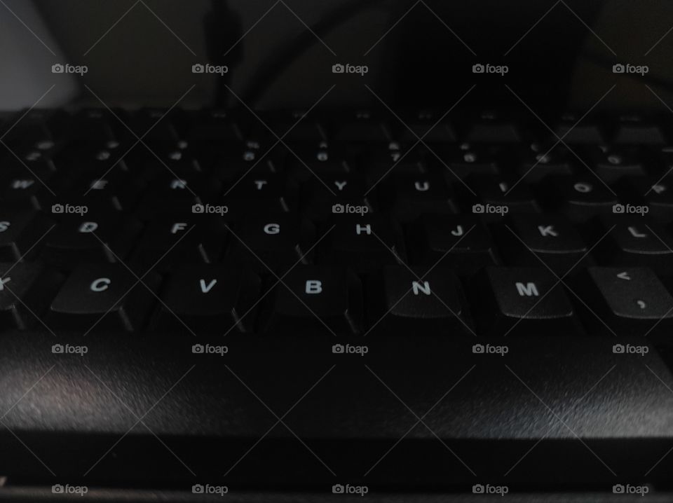 The dark keyboard