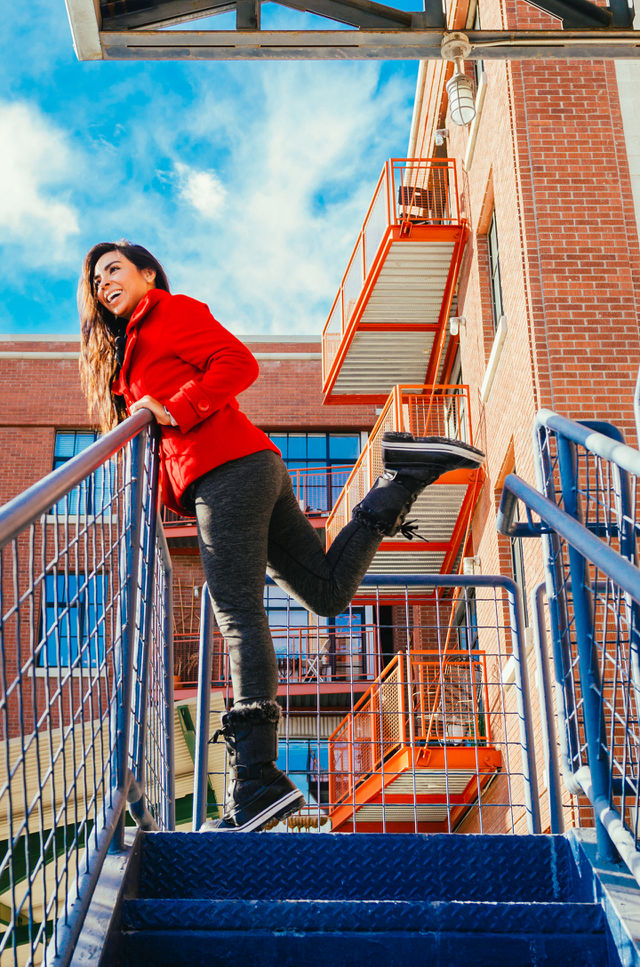People, Ladder, Step, Woman, Adult