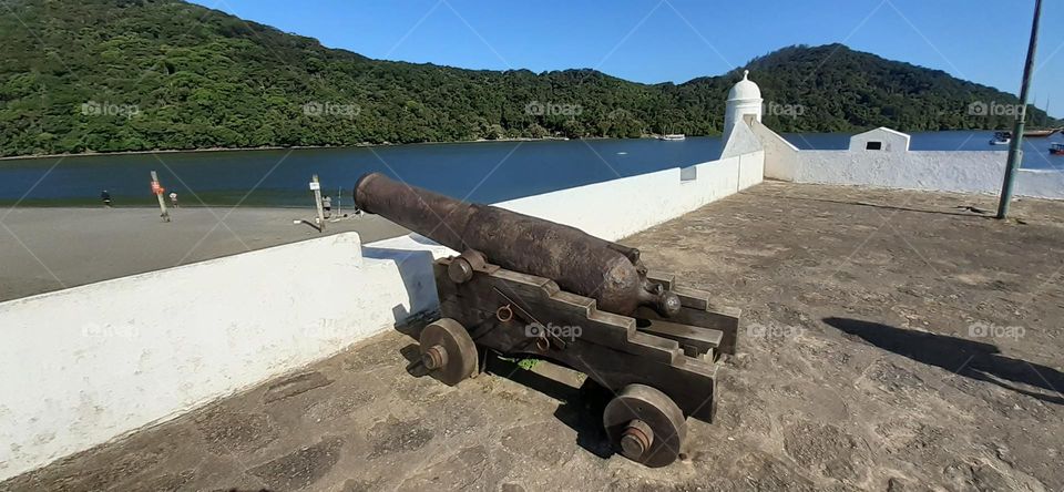 Canhão do forte,  Bertioga