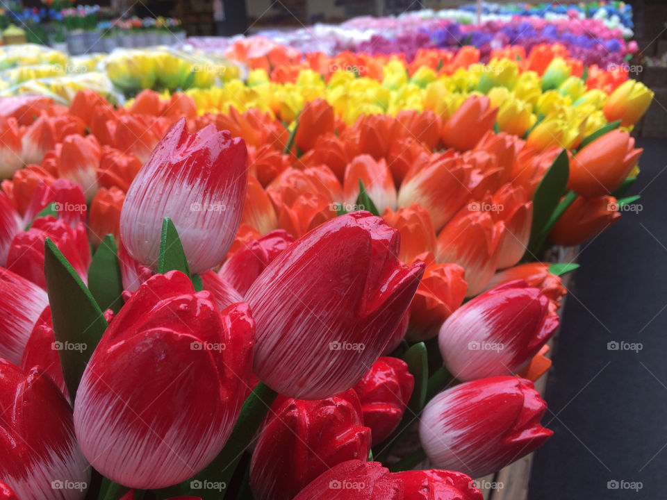 At the flower market, souvenir