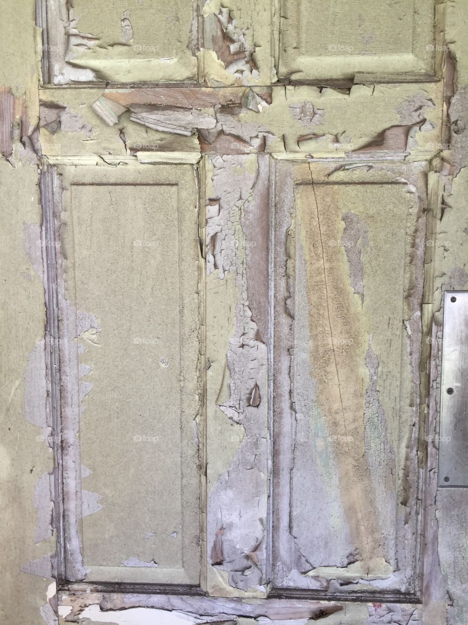 Texture on old wooden door 
