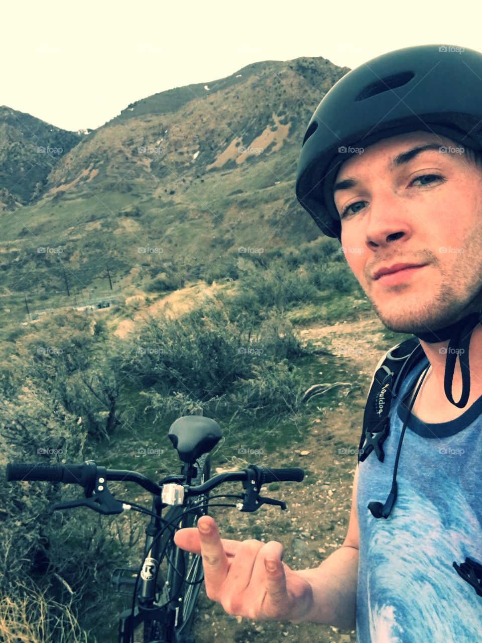 Mountain biking 