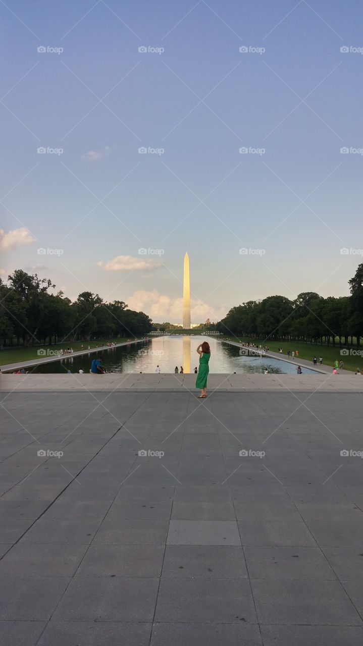 Washington Monument across the Reflecting Pool