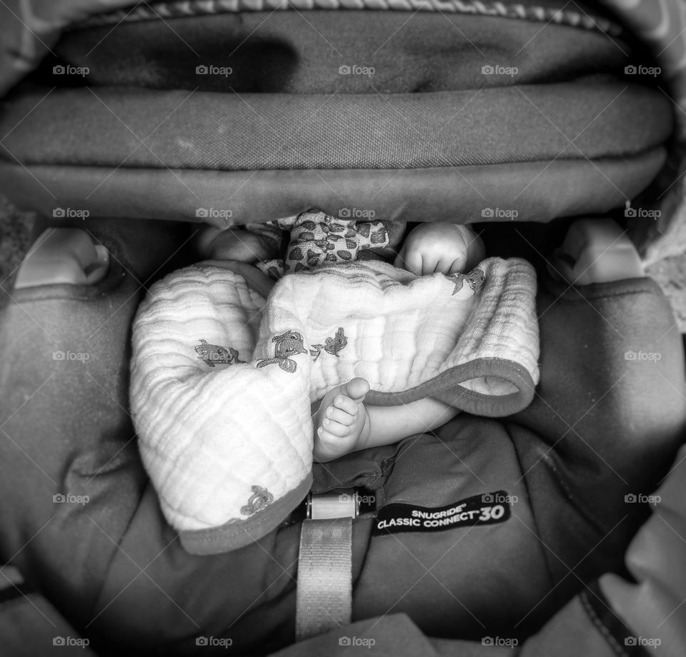 Baby, People, Sleep, Monochrome, Newborn