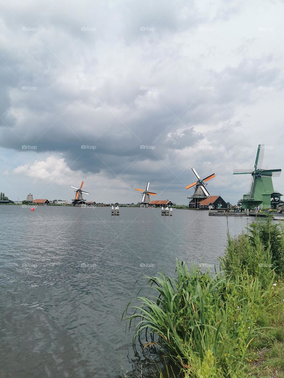 The world of windmills and water, Zaanse Schans, Netherlands