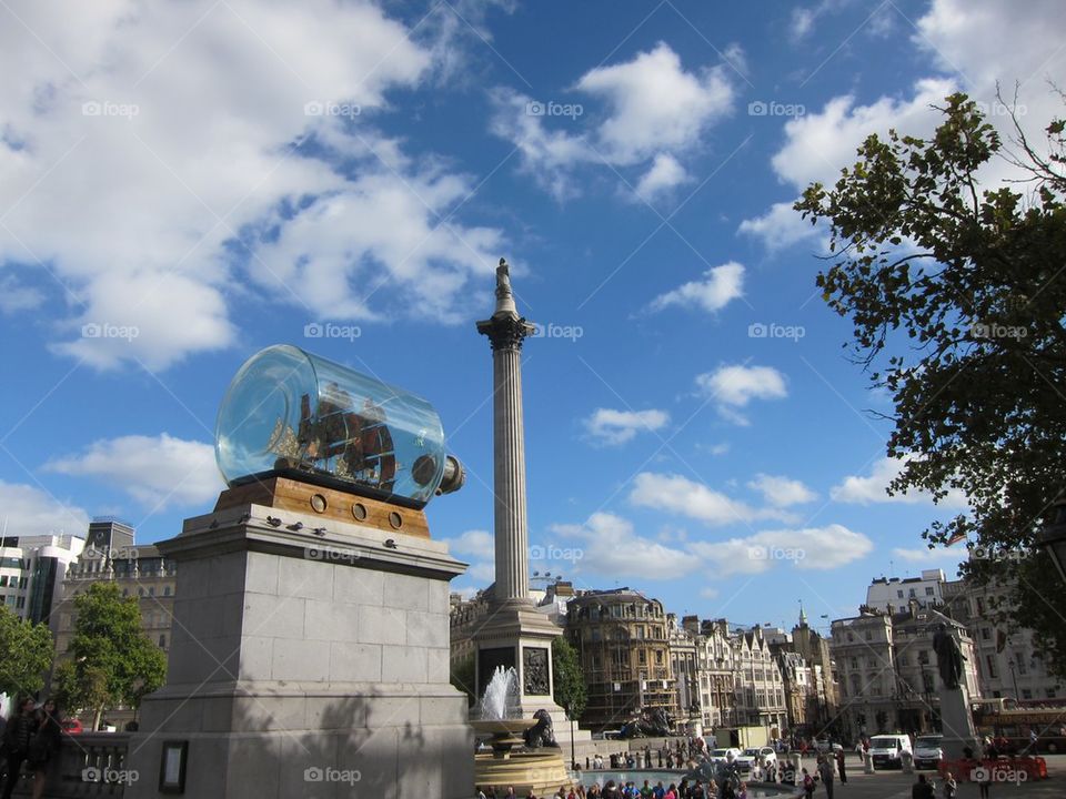 Boat in a Bottle, Trafalgar Square