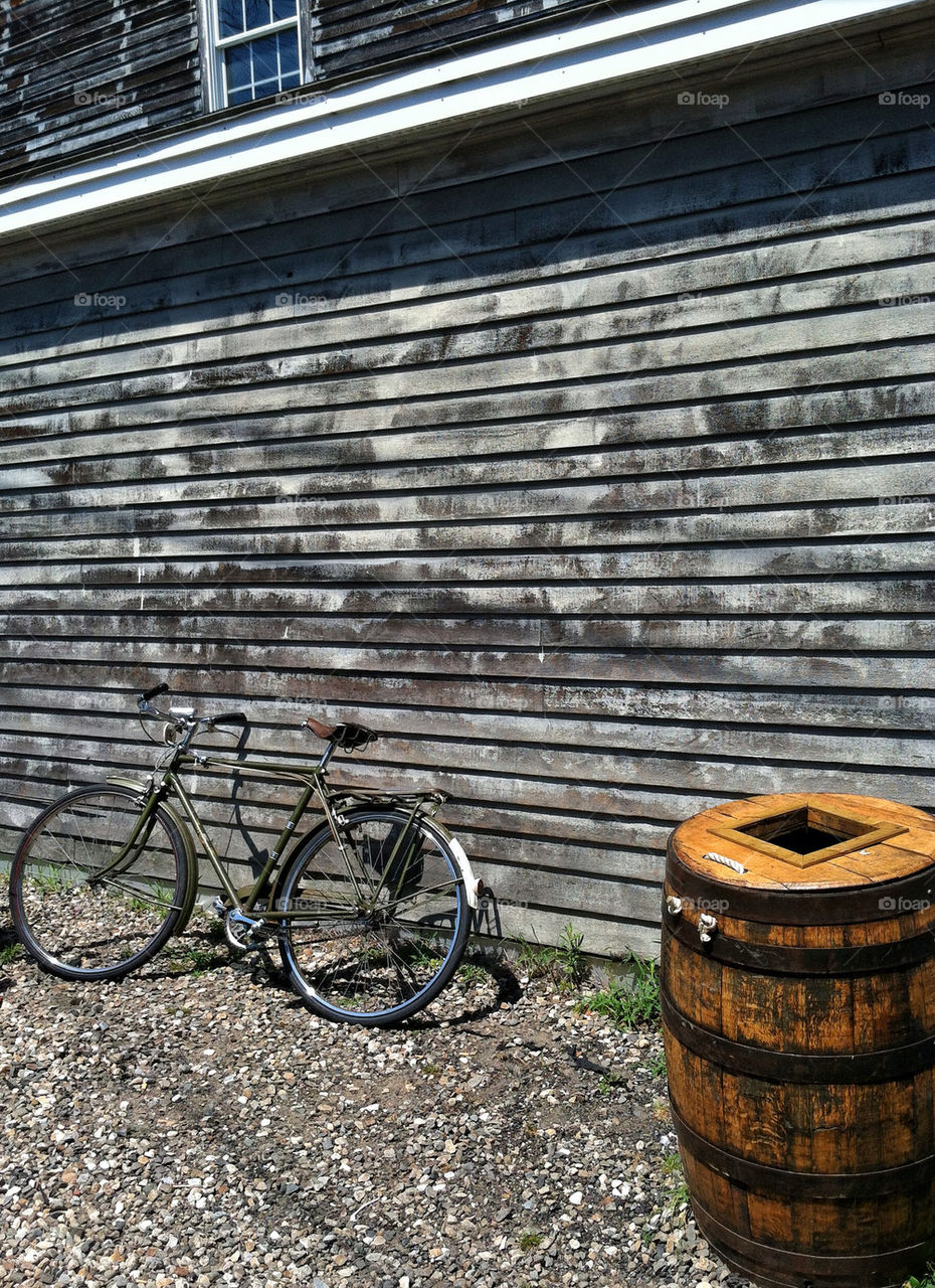 bicycle wall travel summer by javidog