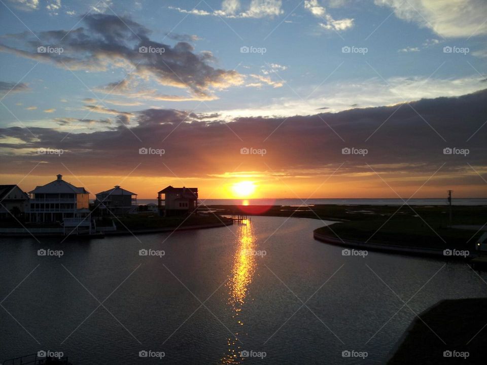 sunset. Sunset Galveston Tx