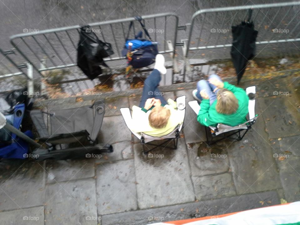 Waiting for the Parade