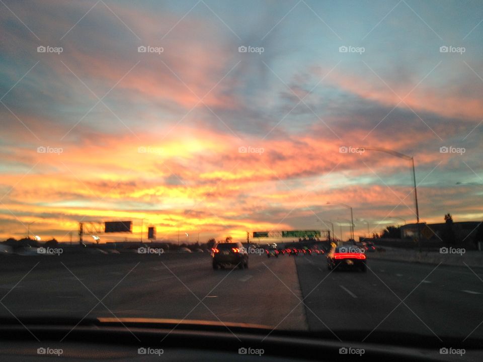Driving at Sunrise
