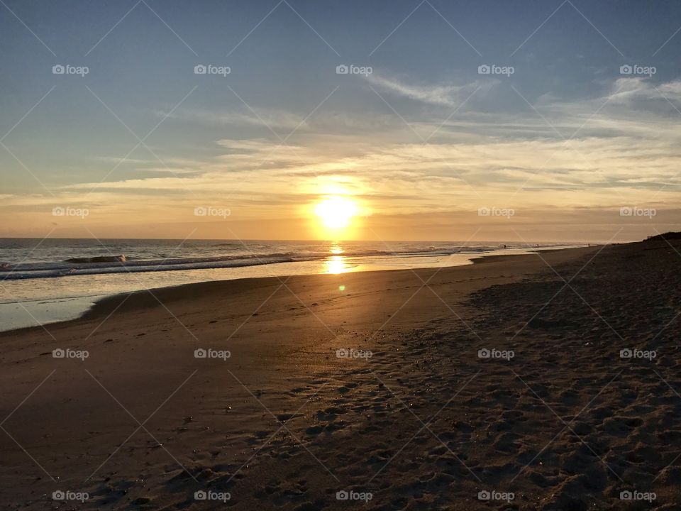 Sunrise  NPS Canaveral National Seashore Playalinda Beach Florida 