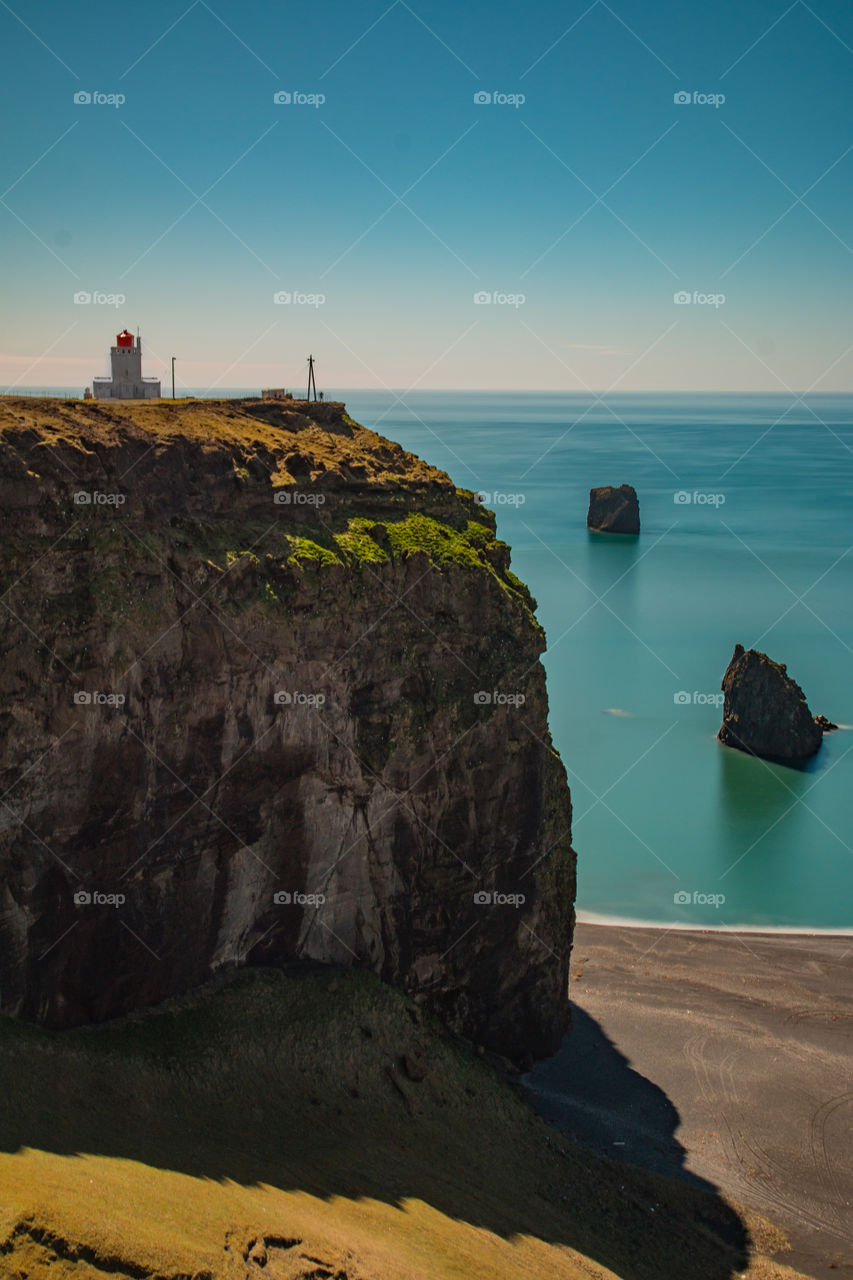 Ocean view in vik Iceland 