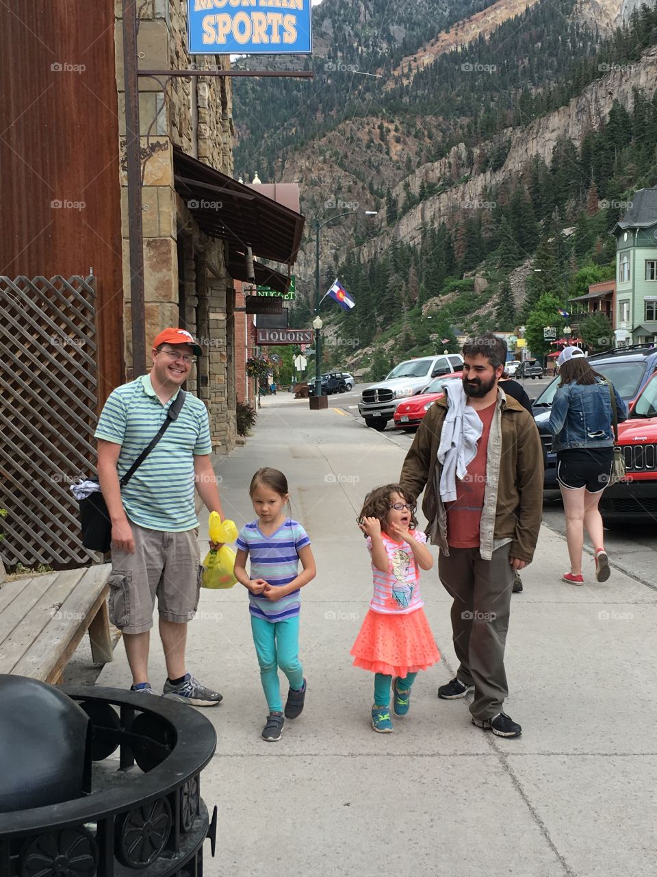 Walking downtown Ouray, CO