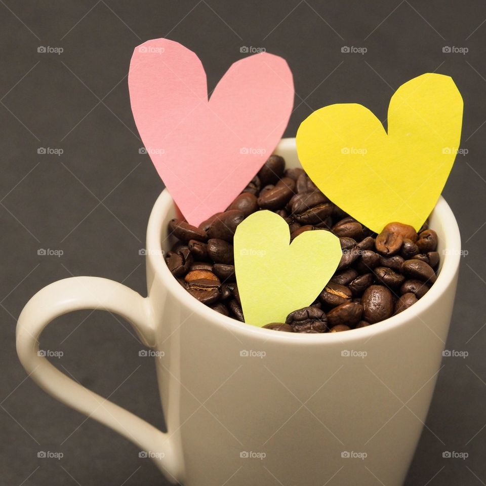 Coffe hearts