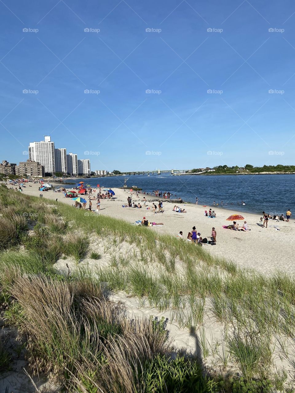 A beautiful day spent at the beach with family and friends the water was cold but the sun was hot!