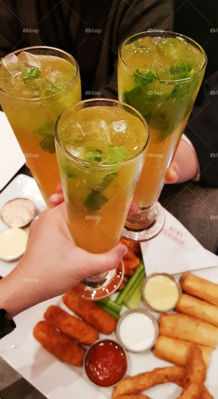 Have a good drink with good friends.