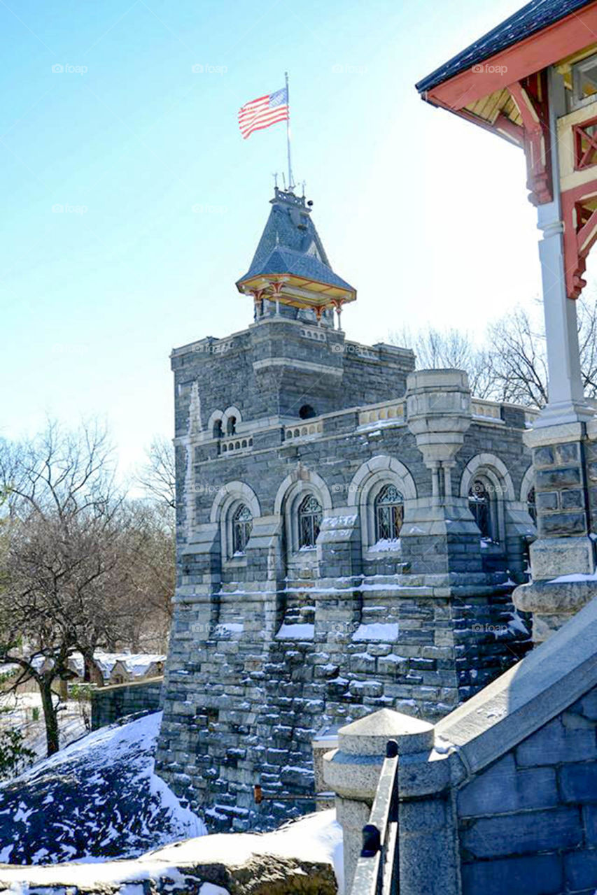 Central Park castle. Castle in central park NYC