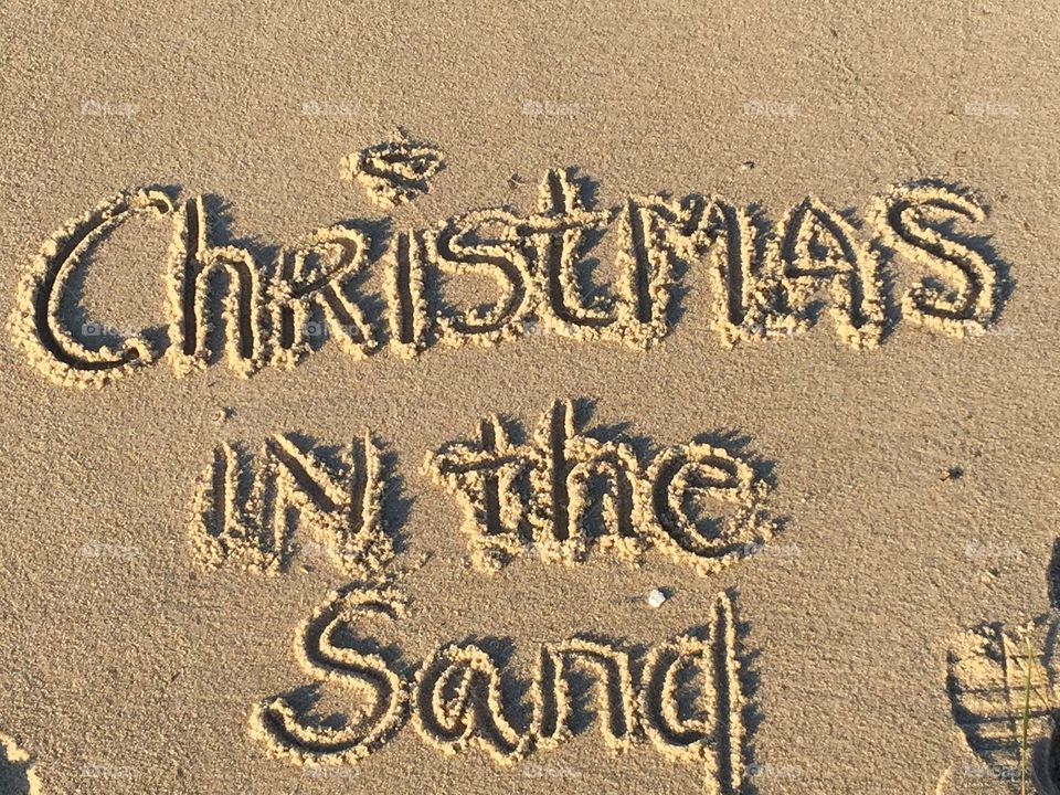 Christmas in the sand
