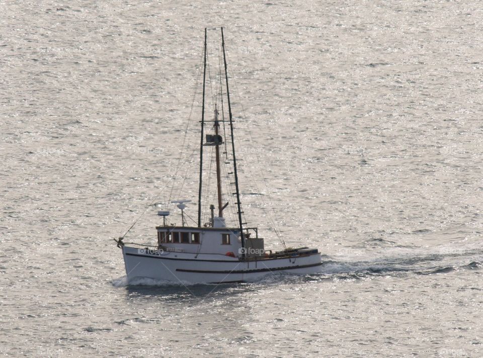 Saul boat on water