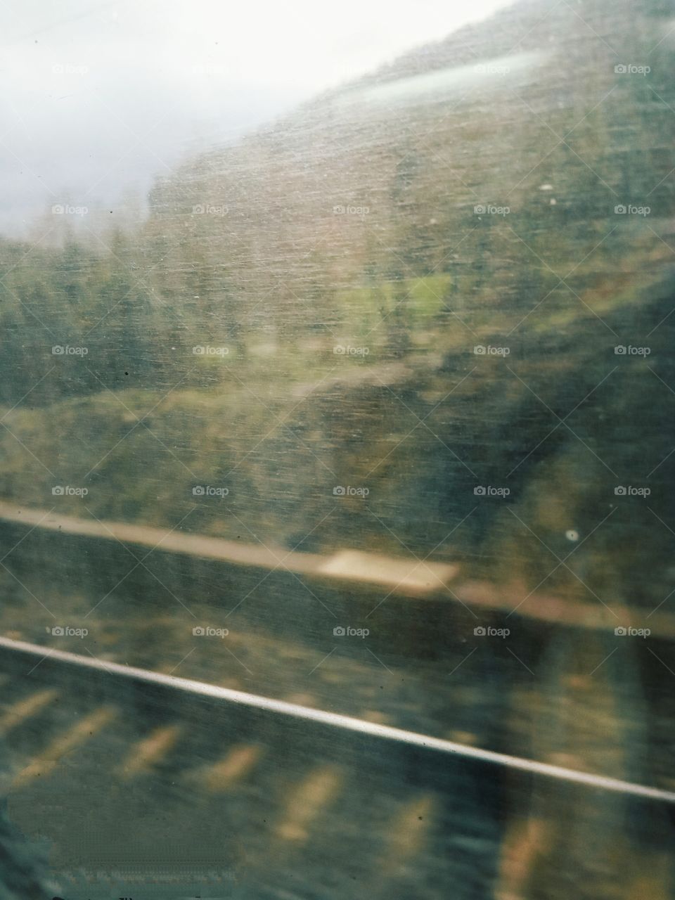 faded sight of a railway