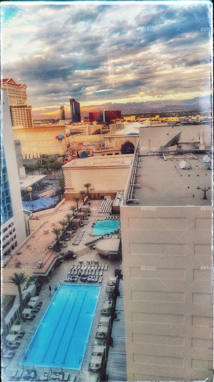 Las Vegas hotel view
