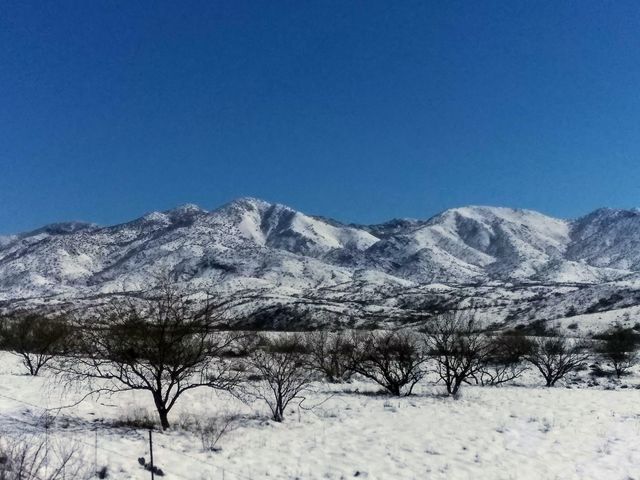 Arizona desert snow 