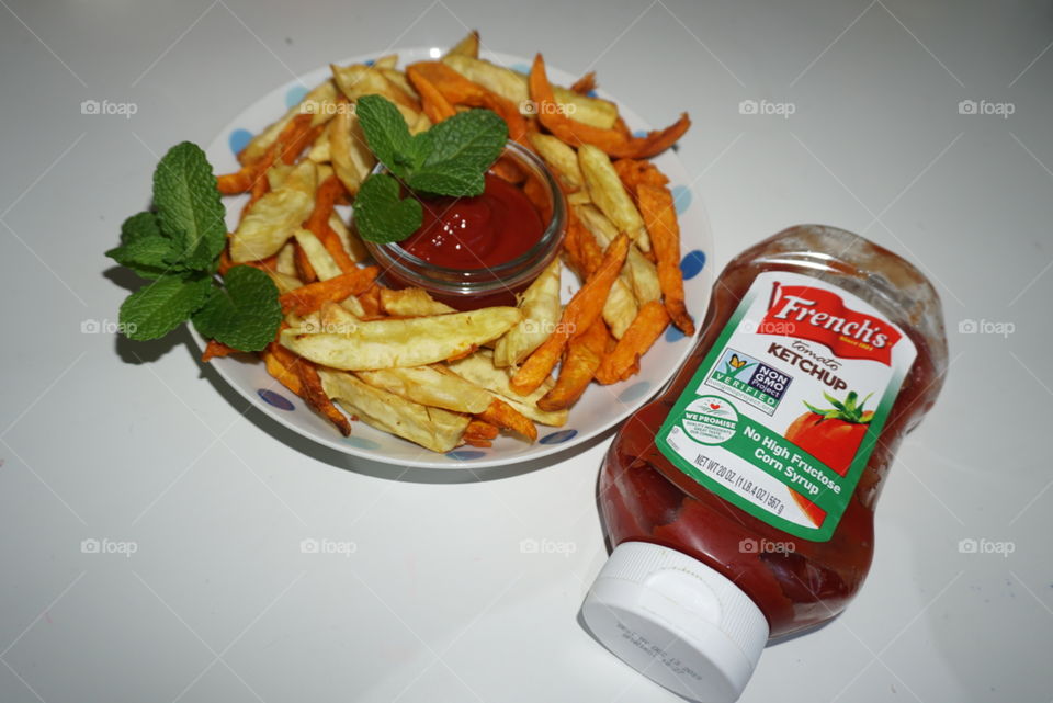 French Fries with French's Ketchup