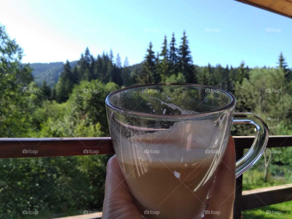 Coffee mountain view