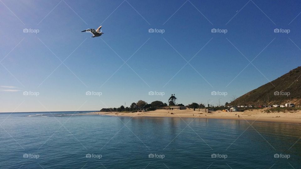 Malibu, California. View from Malibu Pier, California, USA