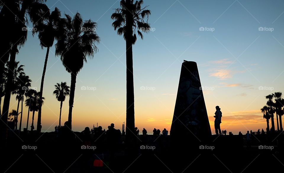Sunset at Venice Beach, CA