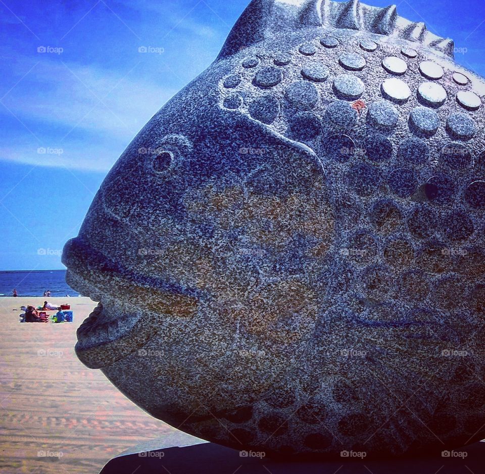 Hampton Beach People Fishing