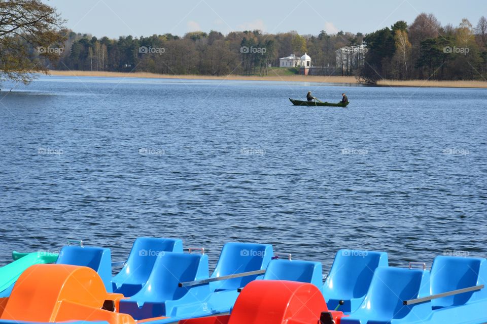 boats and lake