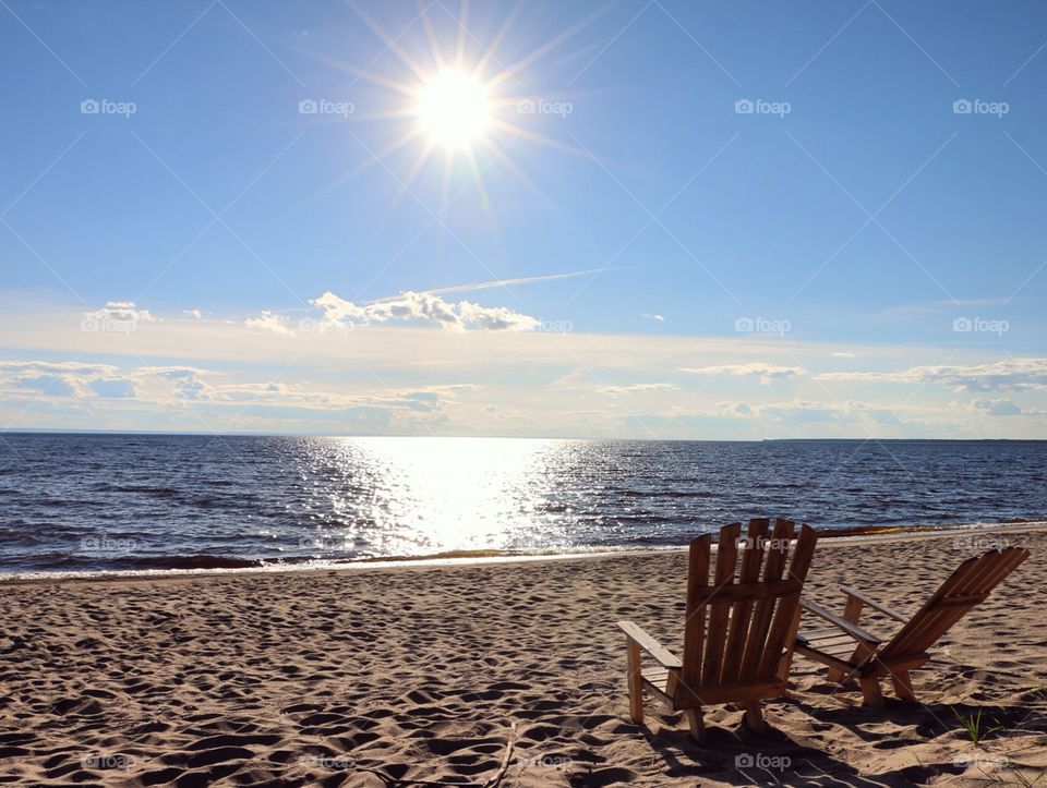 No Person, Sun, Beach, Water, Sunset