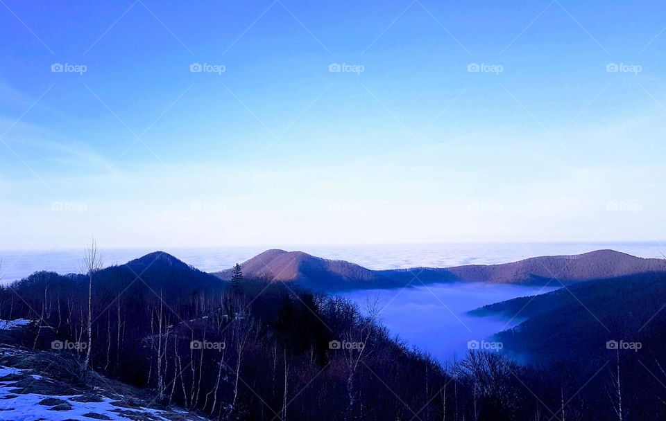 above the clouds, Păltiniș, Romania