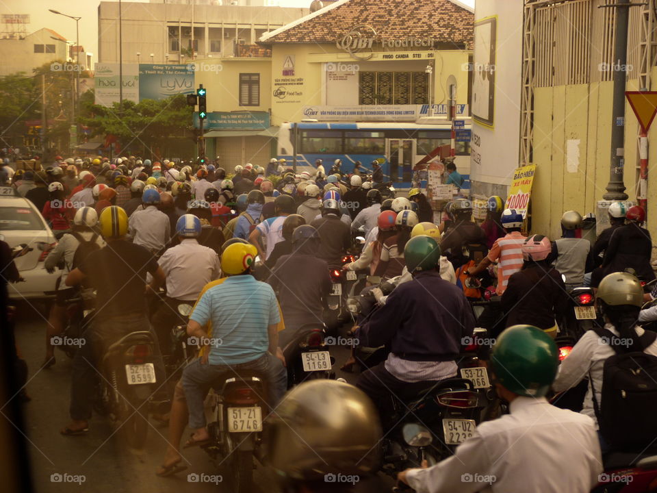 Ho Chi Minh City rush hour
