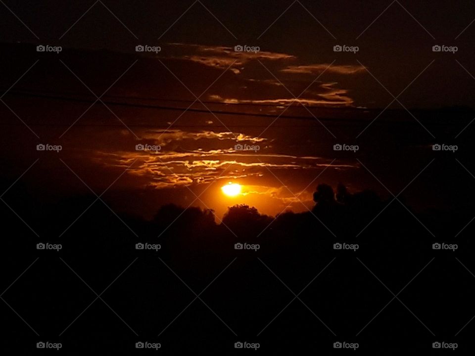 Sunset in Chascomus, Argentina