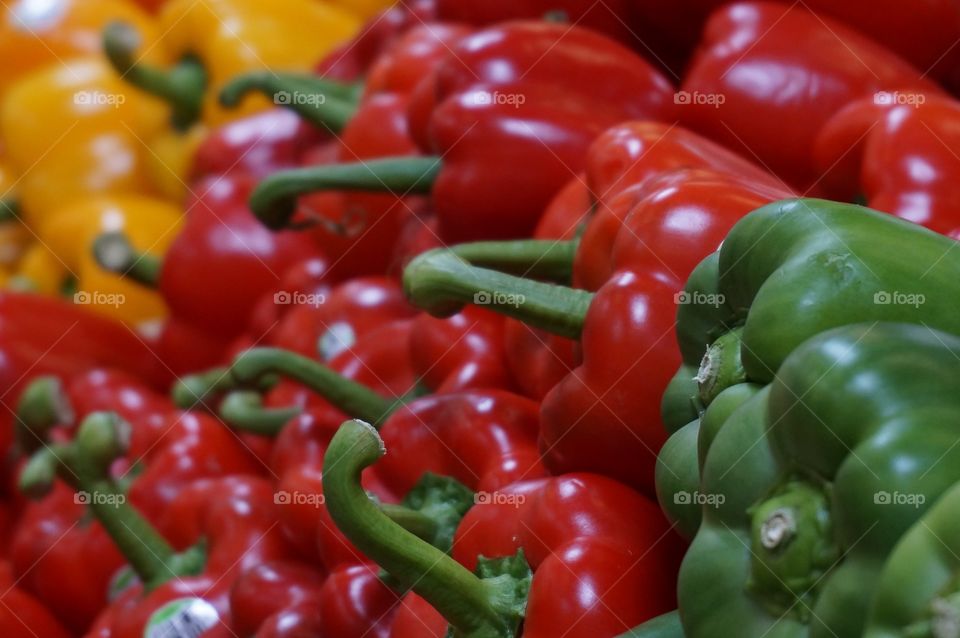 Bell peppers. Fresh produce