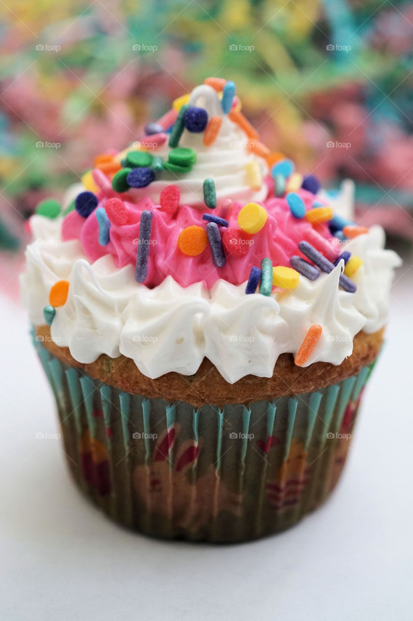 Decorated cupcake