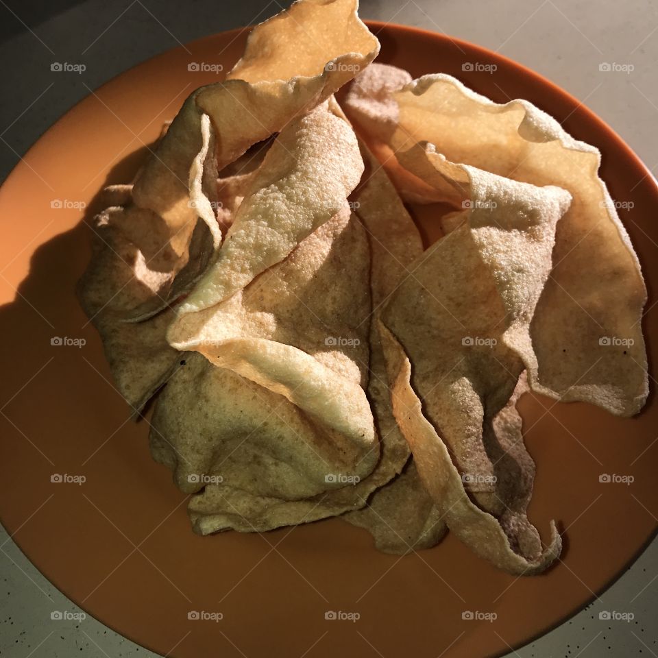 Papadom. Must-eat when at mamak restaurant. 