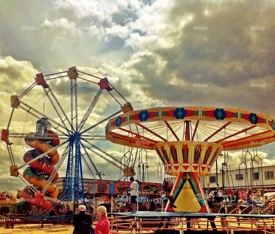Seaside fun fair