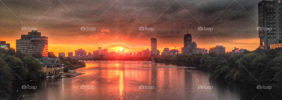 Boston Sunrise panorama 