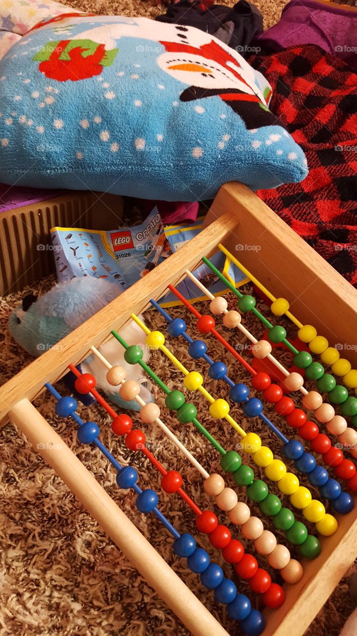 No Person, Toy, Beads, Wood, Color