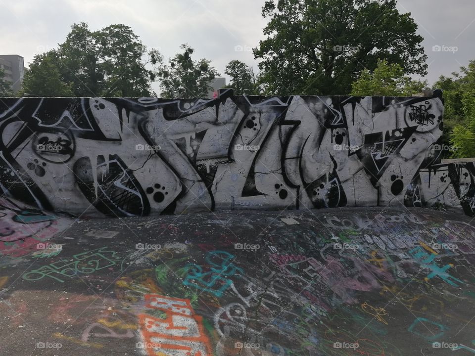 Graffiti paintings in Dresden