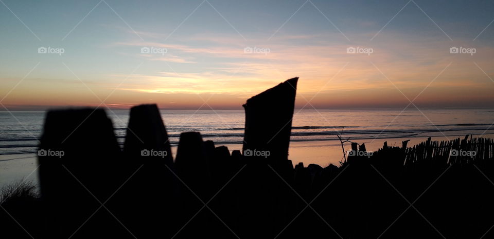 couché de soleil à Berck